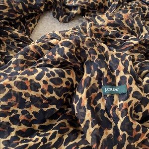 J. Crew leopard scarf